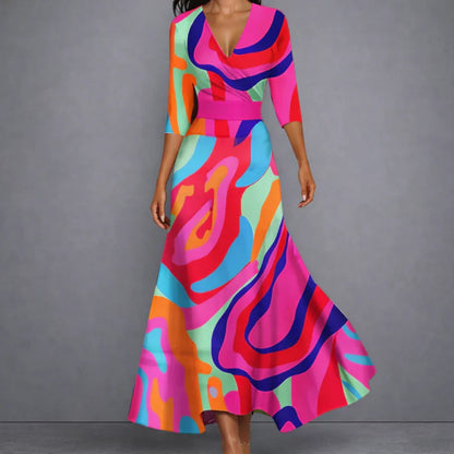 The Maison Lavista Slim Tight Waist Dress