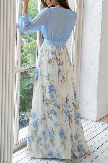 The Maison Lavista V-neck Patchwork Dress