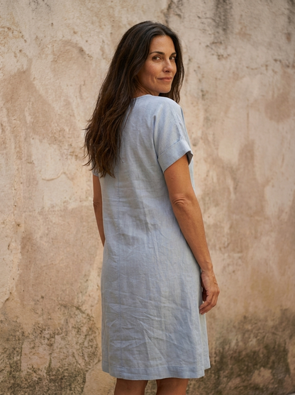 The Maison Lavista Linen Knot Dress