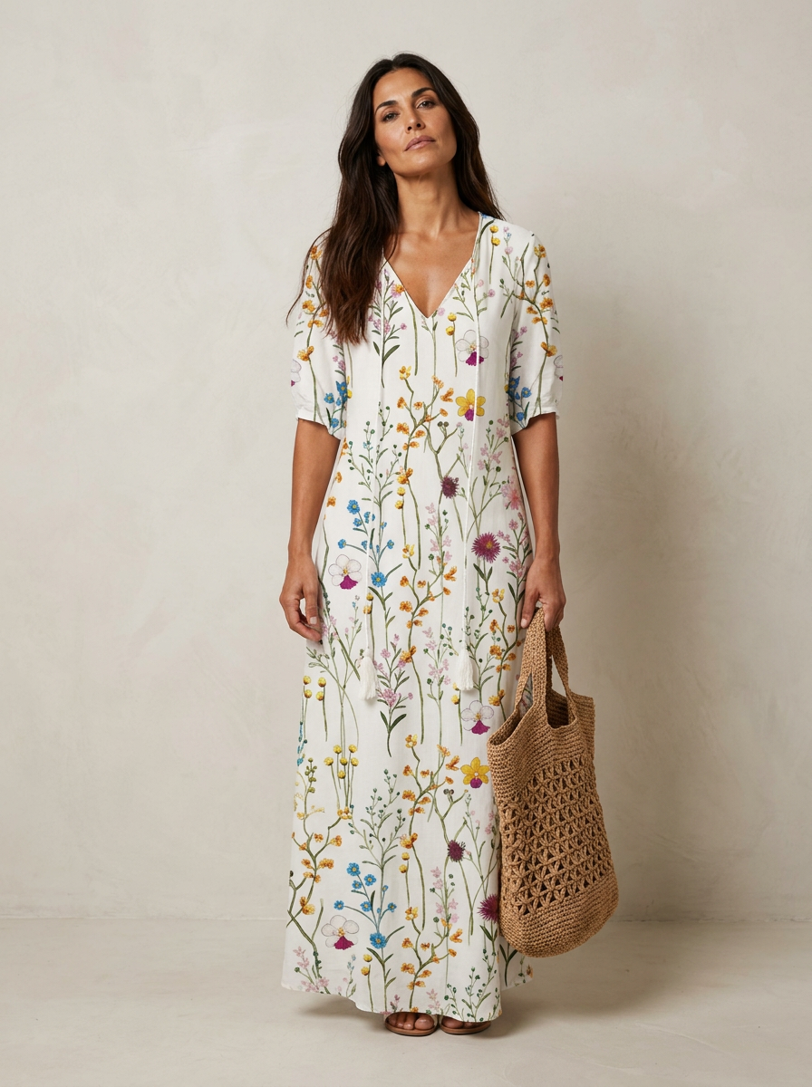 The Maison Lavista Wildflower Maxi Dress