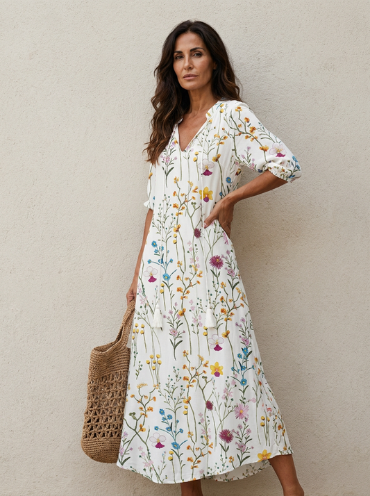 The Maison Lavista Wildflower Maxi Dress